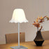 Modern Art Deco Flower Aluminum Glass LED Table Lamp For Bedroom