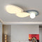 Modern Minimalist Irregular Round Combination Iron Acrylic LED Flush Mount Ceiling Light For Living Room