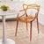 Contemporary Creative Curved Frame Plastic Acrylic Dining Chair Backrest Armrest For Dining Room