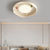 Contemporary Scandinavian Cream Acrylic Round LED Flush Mount Ceiling Light For Bedroom