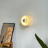 Modern Mid-Century Round Iron Glass 1-Light Wall Sconce Lamp For Living Room