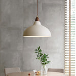 Modern Minimalist Round Dome Pot Lid Hardware 1-Light Pendant Light For Living Room