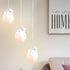 Contemporary Creative PE Spherical Shade Resin Animal Rabbit Bear Design 1-Light Pendant Light For Living Room