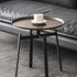 Contemporary Retro Round Iron End Table 1-Tier For Living Room