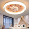 Modern Minimalist Kids Cartoon Round Acrylic Iron Resin LED Flush Mount Ceiling Light For Bedroom