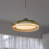 Contemporary Nordic Round Triple Disc Iron Acrylic LED Pendant Light For Living Room