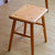 Traditional Japanese Square Wood Chair Footrest Four Legs For Living Room