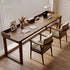 Traditional Rustic Rectangular Wood Desks Two Legs For Home Office