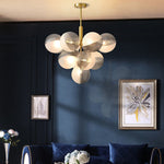 Contemporary Creative Orb Grape Iron Glass 1/5/13 Light Chandelier For Living Room