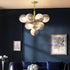 Contemporary Creative Orb Grape Iron Glass 1/5/13 Light Chandelier For Living Room