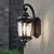 Traditional European Waterproof Aluminum Glass Octagon Cylinder 1-Light Wall Sconce Lamp For Garden