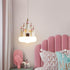 Contemporary Nordic Kids Resin PVC PE Castle 1-Light Pendant Light For Bedroom