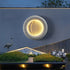 Traditional Vintage Waterproof Concrete Round Moon Warm Light LED Wall Sconce Lamp For Garden