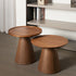 Modern Minimalist Round Wood Coffee Table For Living Room