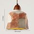 Contemporary Industrial Domed Polygonal Cement 1-Light Pendant Light For Living Room