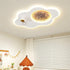 Contemporary Creative Resin Moon Astronaut Acrylic Cloud Shape LED Kids Flush Mount Ceiling Light For Living Room