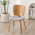 Contemporary Simplicity PU Leather Upholstered Wood Frame Dining Chair For Living Room