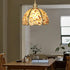 Modern Art Deco Half Round Ball Copper Crystal 1-Light Pendant Light For Dining Room