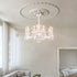 Modern Luxury Lace Candle Hardware Glass Crystal 6/10 Light Chandelier For Living Room