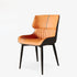 Modern Minimalist Steel Leather Dining Chair Backrest Armless For Dining Room