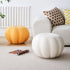 Contemporary Creative Pumpkin Wood Velvet Fabric Chair For Living Room