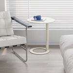 Modern Minimalist Round Metal End Table For Living Room