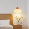 Modern Minimalist Cream Dome Round Iron Glass 1-Light Pendant Light For Living Room