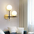 Contemporary Simplicity Iron Magic Bean Molecular Glass 2-Light Wall Sconce Lamp For Living Room