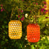 Contemporary Creative Solar Waterproof Lantern Weaving Plastic LED Portable Outdoor Light For Garden