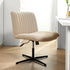 Modern Minimalist Shell Square Fabric Plastic Iron Desk Chair For Home Office