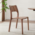 Contemporary Retro Walnut Wood Square Dining Chair Backrest For Dining Room