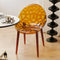 Contemporary Nordic Round Diamond Shape PC Dining Chair Backrest For Dining Room