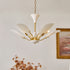 Traditional Vintage Round Potato Chip Copper Ceramic 3/5 Light Chandelier For Living Room