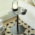 Modern Minimalist Trefoil Flower Round Base Iron End Table For Living Room