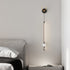 Modern Minimalist Strip Antler Orb Full Copper Crystal Silicone LED Wall Sconce Lamp For Bedroom