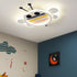 Contemporary Creative Bee Elephant Star Kids Hardware Acrylic LED Flush Mount Ceiling Light For Bedroom