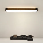 Modern Minimalist Rectangle Iron Acrylic LED Flush Mount Ceiling Light For Bedroom