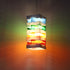 Modern Minimalist Colorful Square Box Acrylic Iron 1-Light Pendant Light For Living Room