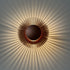 Modern Minimalist Aluminum Round Sun Flower Design LED Wall Sconce Lamp For Living Room