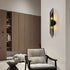 Modern Minimalist Cylindrical Copper Acrylic 2-Light Wall Sconce Lamp For Bedroom