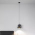 Contemporary Scandinavian Aluminum Glass Cylinder Shade LED Pendant Light For Bedroom