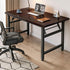 Modern Simplicity Rectangular MDF Steel Desks Foldable For Home Office