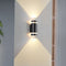 Contemporary Industrial Waterproof Aluminum Cylinder LED Up And Down Luminous Spotlight Wall Sconce Lamp For Outdoor Patio