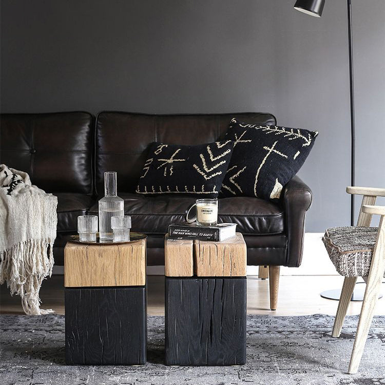 Traditional Japanese Square Wood Coffee Table And For Living Room