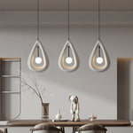 Contemporary Creative Teardrop Orb Iron Resin 1-Light Pendant Light For Dining Room