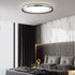 Modern Minimalist Round Aluminum Acrylic Shade LED Flush Mount Ceiling Light For Living Room