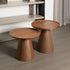 Modern Minimalist Round Wood Coffee Table For Living Room