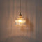 Modern Minimalist Copper Glass Semicircular 1-Light Pendant Light For Bedroom