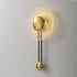 Contemporary Nordic Round Water Ripple Glass Iron LED Wall Sconce Lamp For Living Room