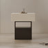 Modern Minimalist Square Desktop Pine Low Carbon Eco Board Nightstand 1-Drawer For Bedroom